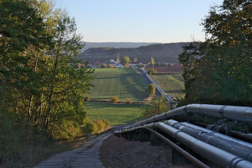 evening sun, mine, pipelines, fall, fields, industrial plant, pipelines, pipelines, pipelines, pipelines, pipelines